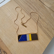 Load image into Gallery viewer, Tom Pigeon Enamel rectangle necklace RRP £50
