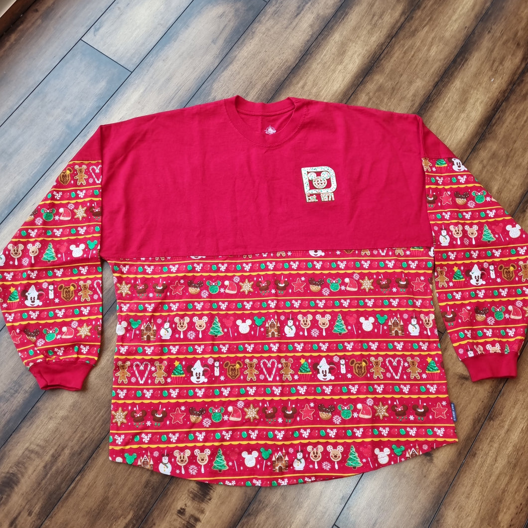 Disney Parks Holiday Snacks Jersey L