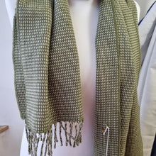 Load image into Gallery viewer, Woven Green Balgove St.Andrews Scarf
