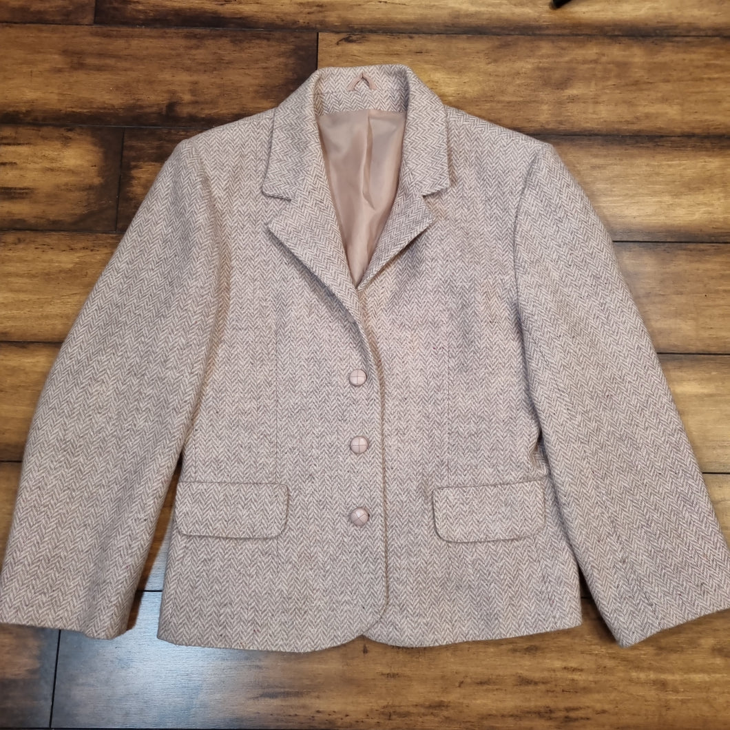 Lilac Heather Melange Blazer 14