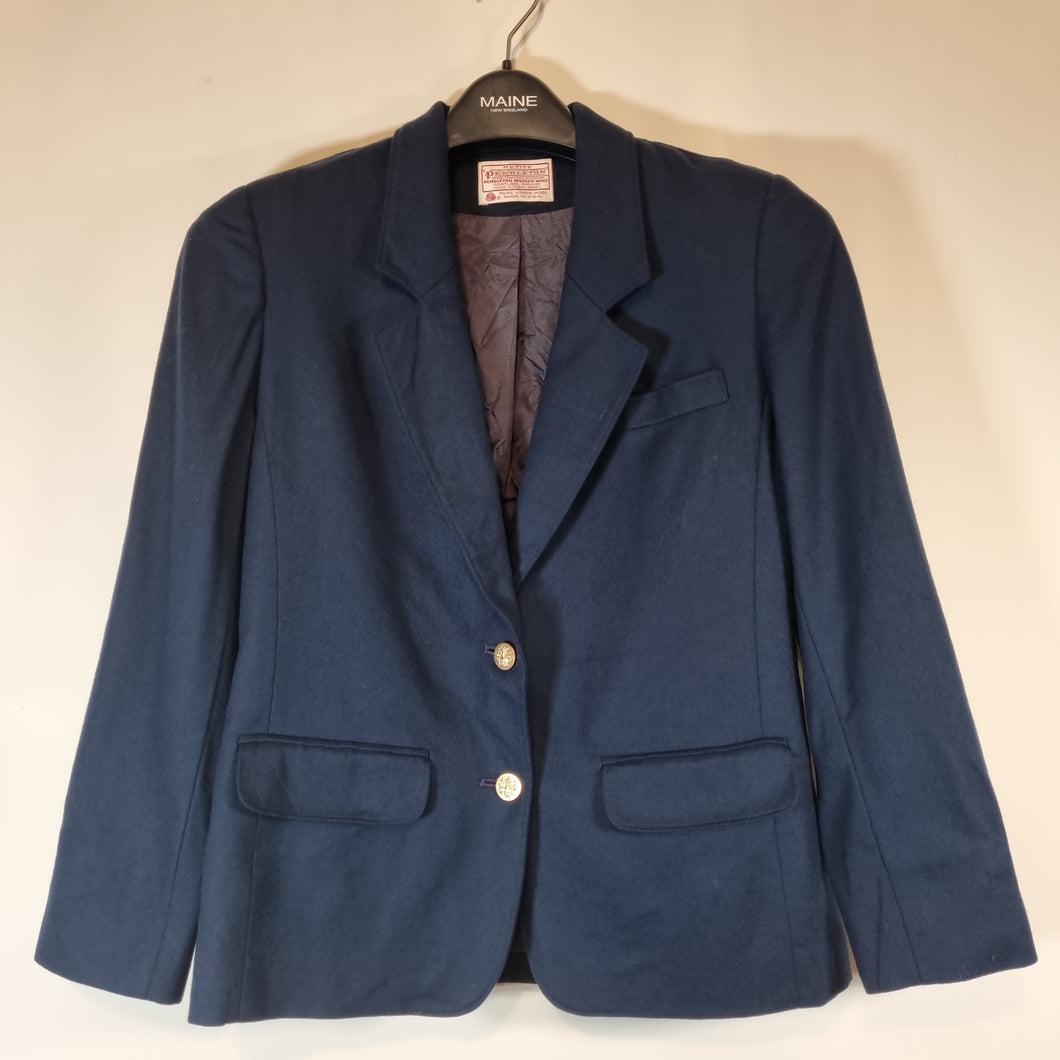 Petite Virgin wool Navy Vintage Blazer 6/8