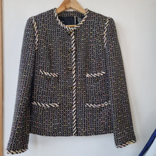 Load image into Gallery viewer, Couture Vintage Tweed Blazer up to size 10
