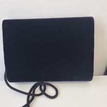 Load image into Gallery viewer, Vintage Black Velvet Bag
