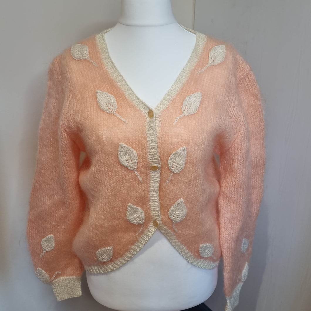 Vintage Mohair handknit Cardi 10-16