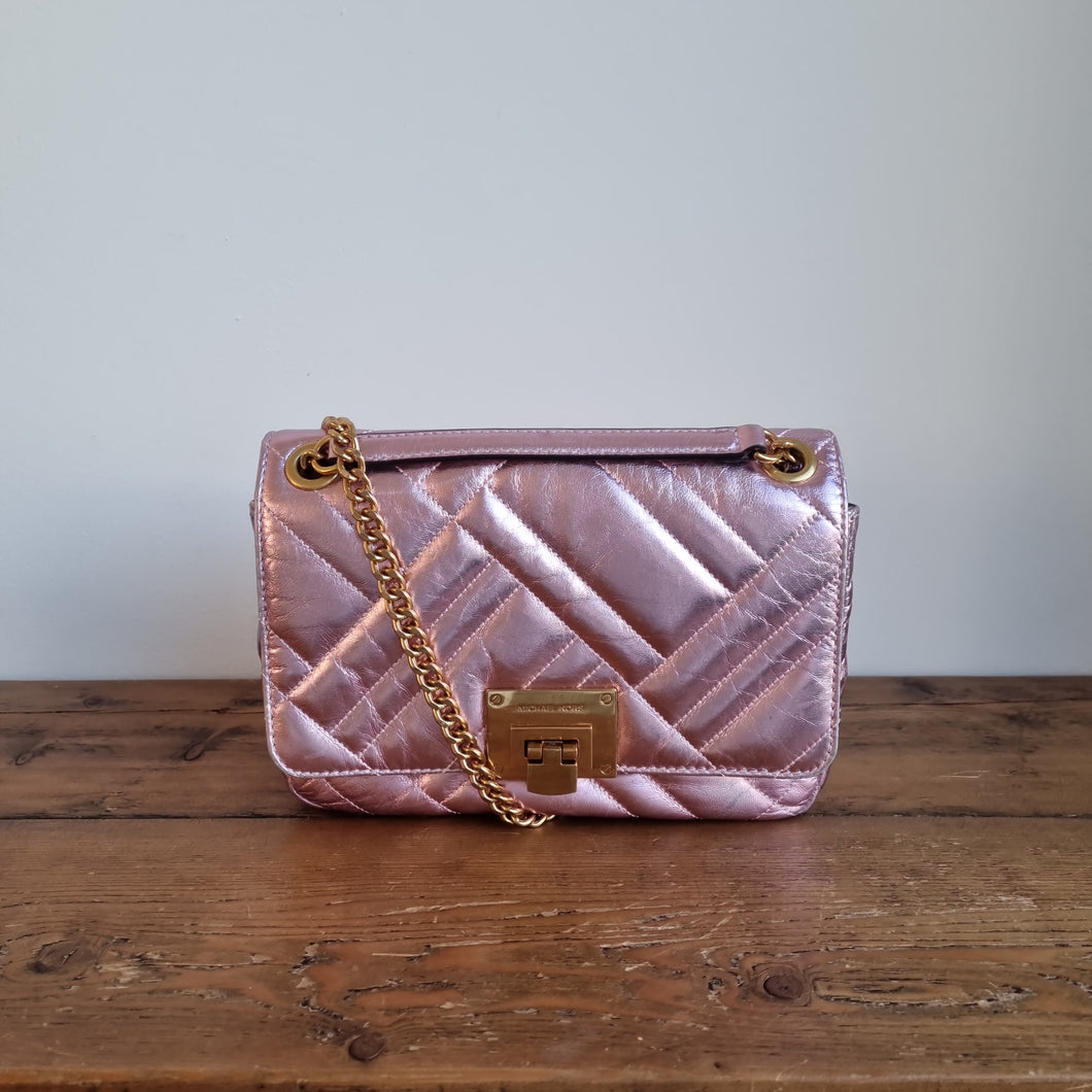 Michael Kors Quilted Metallic Leather Crossbody bag