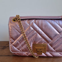 Load image into Gallery viewer, Michael Kors Quilted Metallic Leather Crossbody bag
