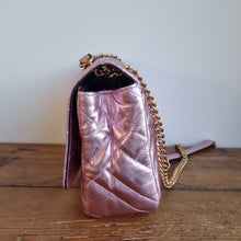 Load image into Gallery viewer, Michael Kors Quilted Metallic Leather Crossbody bag
