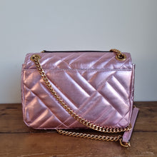 Load image into Gallery viewer, Michael Kors Quilted Metallic Leather Crossbody bag
