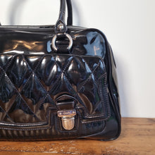 Load image into Gallery viewer, Vintage Coach Black patent Quilted Handbag
