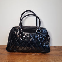 Load image into Gallery viewer, Vintage Coach Black patent Quilted Handbag
