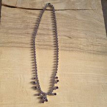 Load image into Gallery viewer, Vintage lilac &amp; purple diamonte necklace
