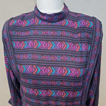 Load image into Gallery viewer, Vintage 80s Aztec dress 16
