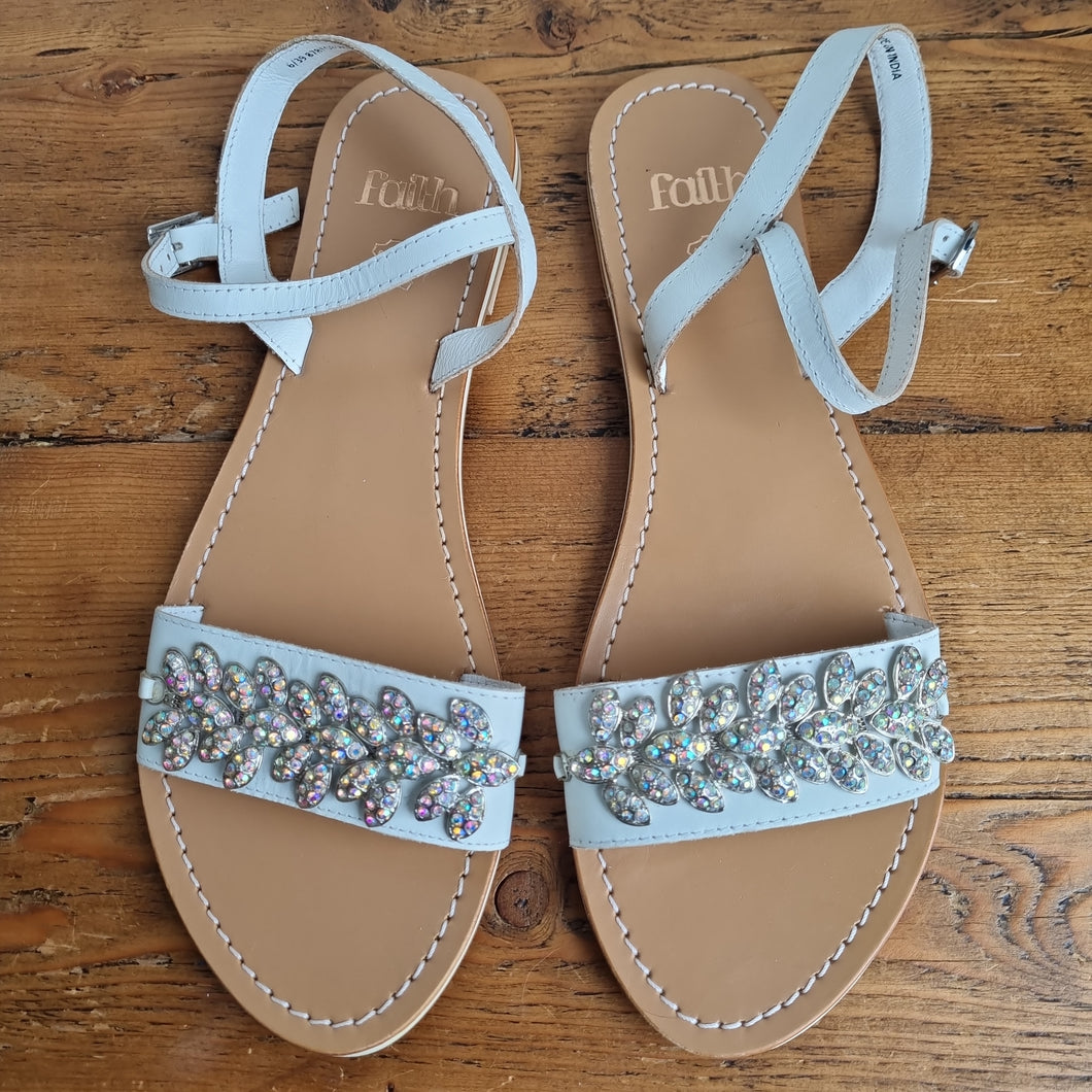 Faith leaf embellished sandals 6