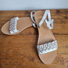 Load image into Gallery viewer, Faith leaf embellished sandals 6
