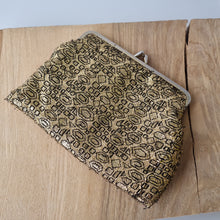 Load image into Gallery viewer, Vintage Gold Woven Purse
