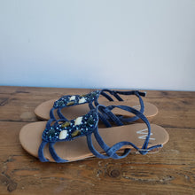 Load image into Gallery viewer, Denim Sandals 6
