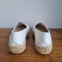 Load image into Gallery viewer, Office leather silver sequin espadrilles 6
