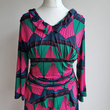 Load image into Gallery viewer, Onjenu pink/green patterned dress 12
