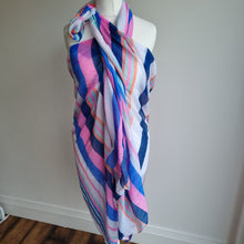 Load image into Gallery viewer, Stripe scarf/sarong
