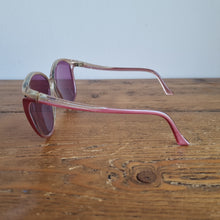 Load image into Gallery viewer, Vintage 70s White &amp; Purple Ombre Sunglasses
