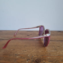 Load image into Gallery viewer, Vintage 70s White &amp; Purple Ombre Sunglasses
