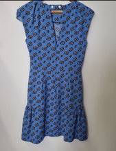 Load image into Gallery viewer, Sandro Blue Geo Pattern Dress 8
