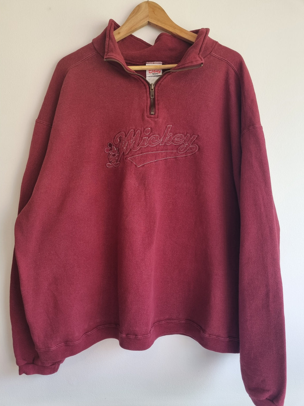 Burgundy zip up XXL