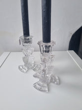 Load image into Gallery viewer, Vintage Glass Candlestick holder
