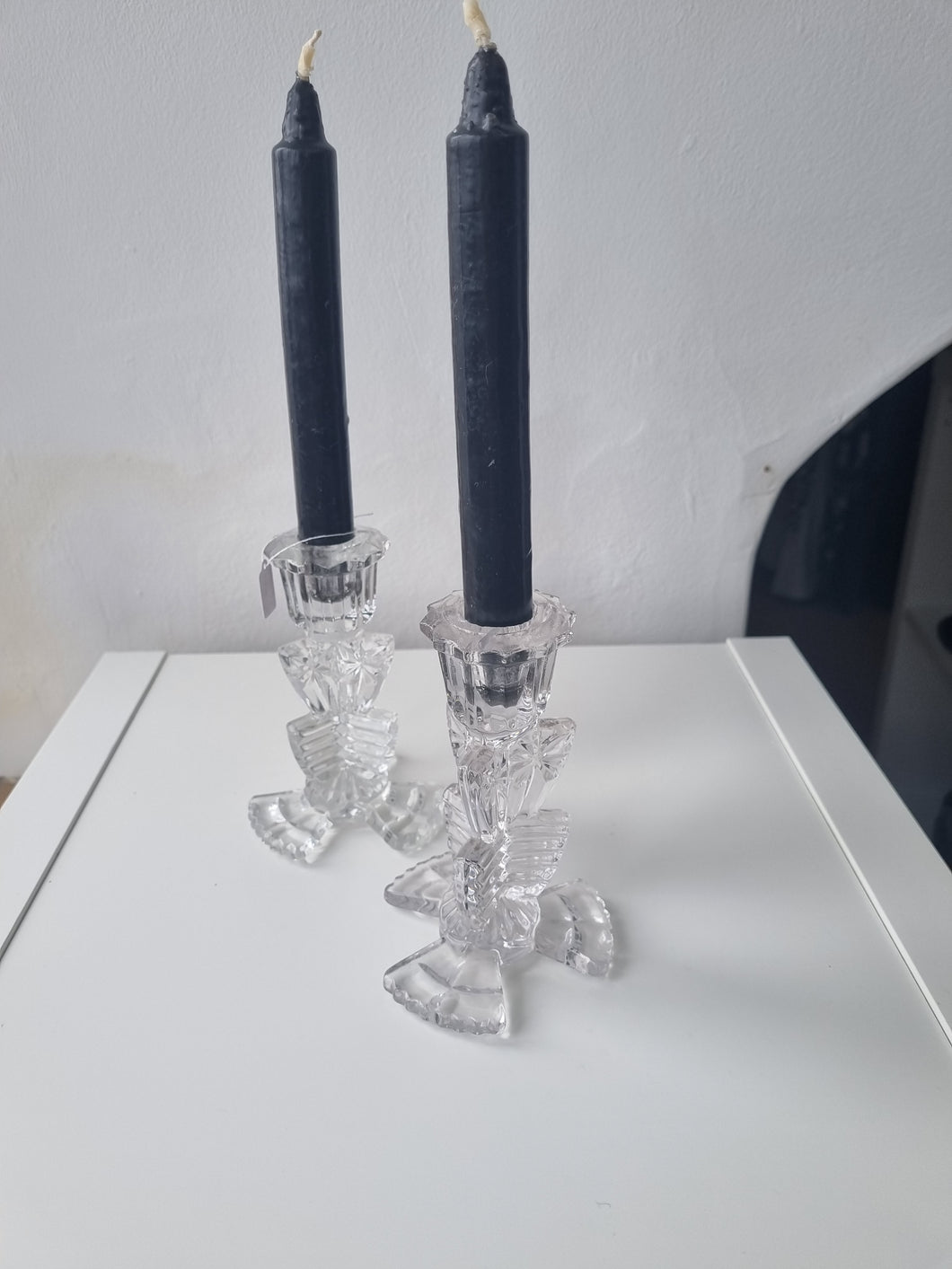 Vintage Glass Candlestick holder