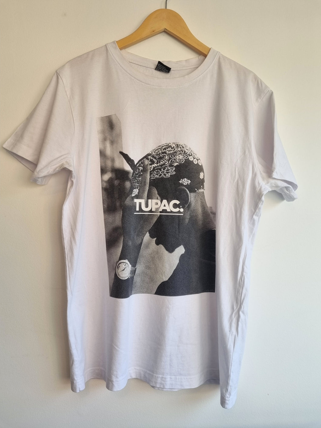 Tupac white XL