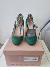 Load image into Gallery viewer, Miu Miu Emerald shoes 37
