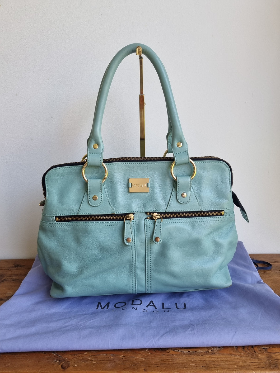 Modalu Mint Leather Bag RRP £229