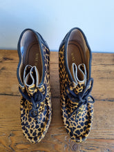 Load image into Gallery viewer, Nine West Leopard Wedge Boots 4
