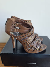 Load image into Gallery viewer, Karen Millen Brown Buckle Heels
