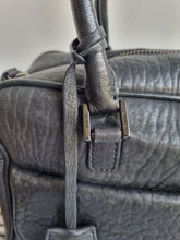 Load image into Gallery viewer, Anya Hindmarch Black Battered Leather Carker Bag
