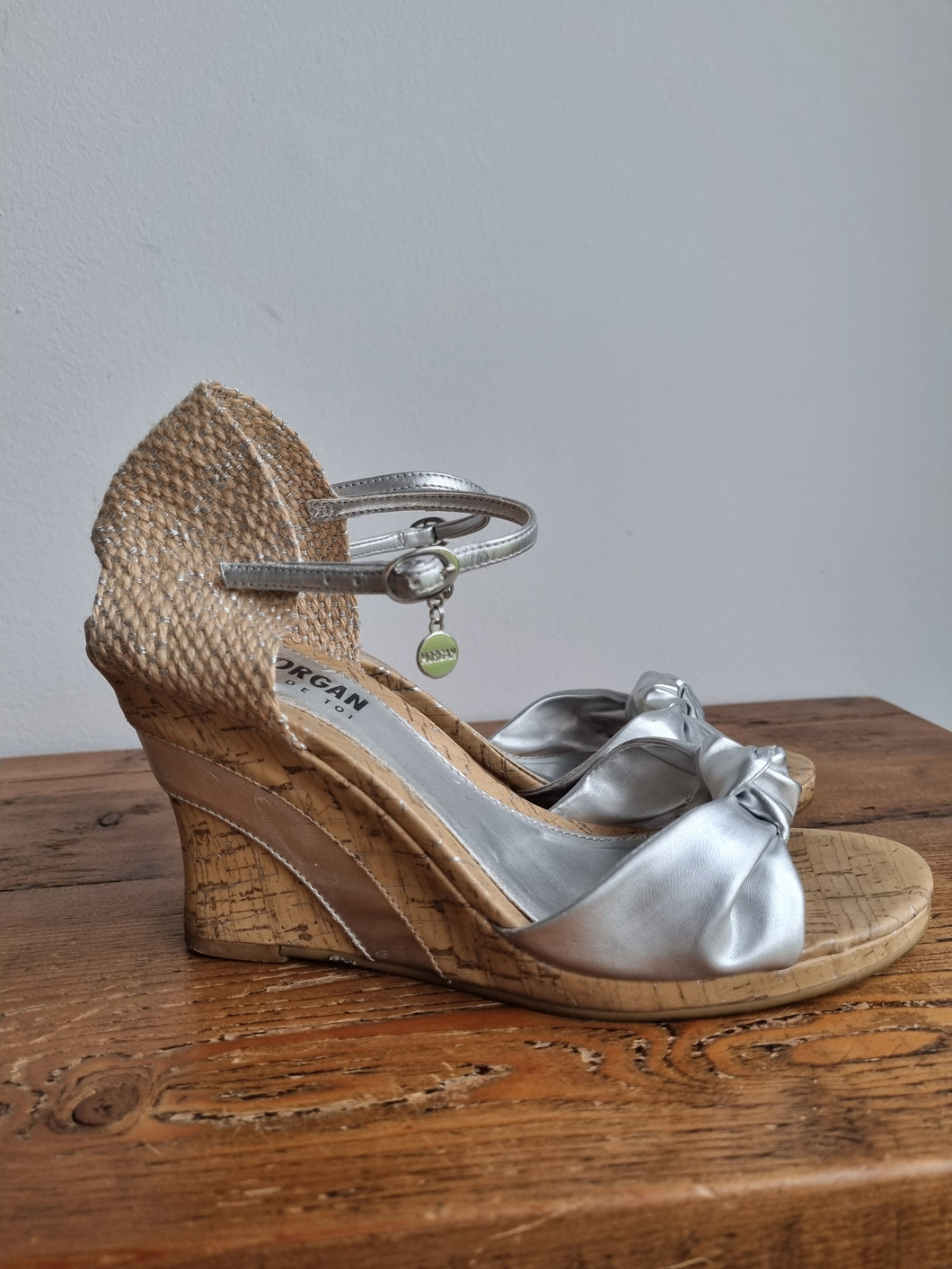 Morgan Raffia Summer Wedge Sandals 5