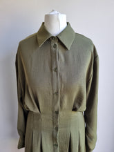 Load image into Gallery viewer, BNWT Michelle Keegan Khaki Shirt Dress 12
