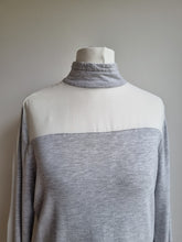 Load image into Gallery viewer, Karen Millen Grey Sheer Long Sleeved Top
