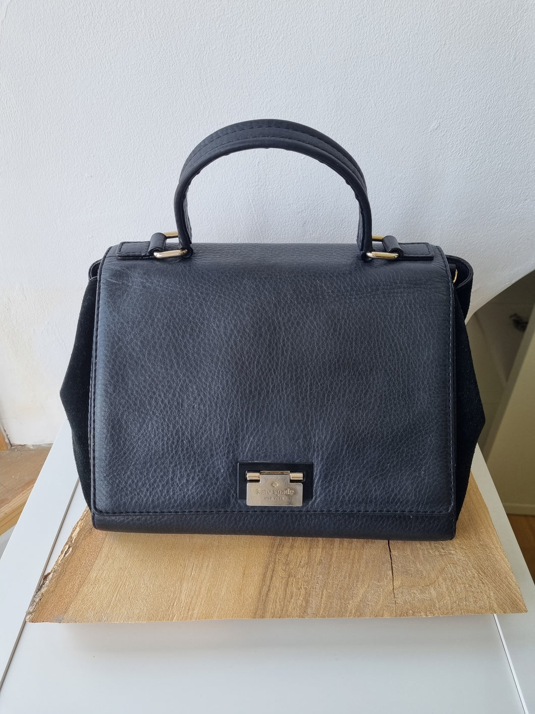 Kate Spade Leather Suede Black Bag