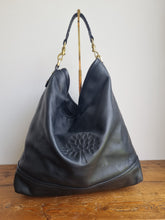 Load image into Gallery viewer, Mulberry Effie Somerset Black Leather Slouch Hobo Bag
