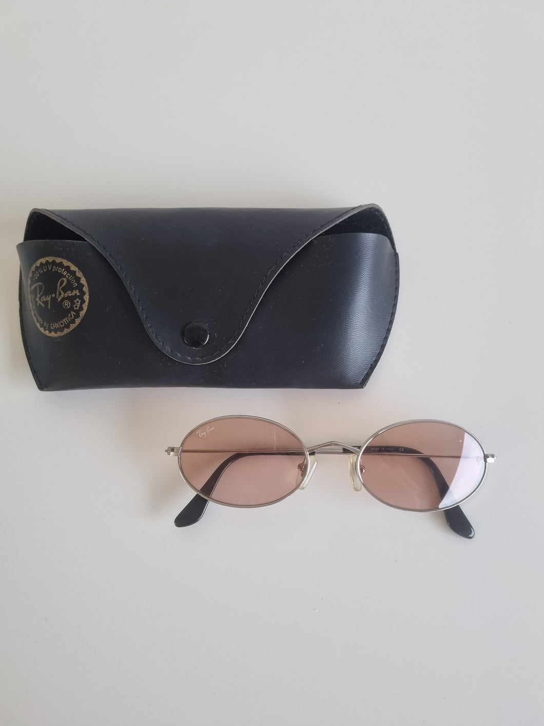 Vintage Raybans Oval Lilac lenses