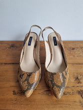 Load image into Gallery viewer, BNWT Snakeskin Autograph Slingbacks 6
