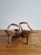 Load image into Gallery viewer, BNWT Snakeskin Autograph Slingbacks 6
