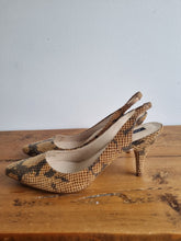 Load image into Gallery viewer, BNWT Snakeskin Autograph Slingbacks 6
