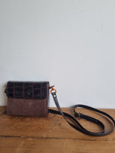 Load image into Gallery viewer, Vintage Suede Moccroc Crossbody Bag
