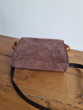 Load image into Gallery viewer, Vintage Suede Moccroc Crossbody Bag
