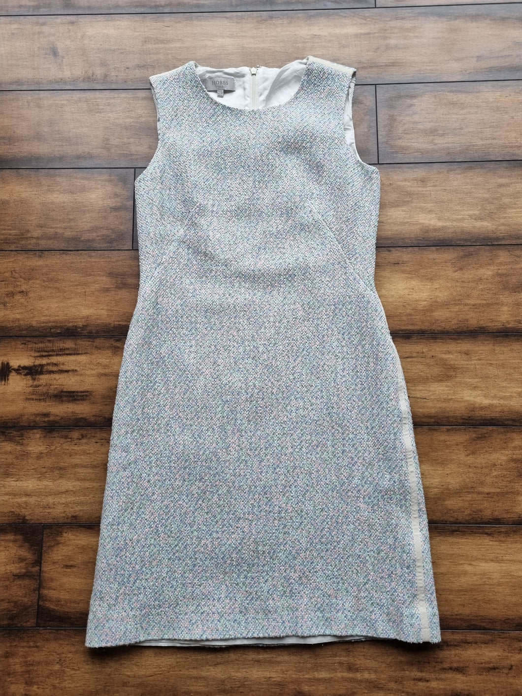 Hobbs Mint Green Tweed Dress 8