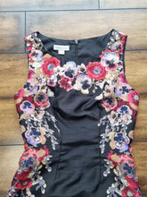 Load image into Gallery viewer, Monsoon Floral Embroidered Silk Satin Dress 6
