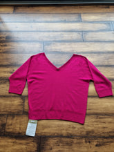 Load image into Gallery viewer, Vintage St.Michael Cerise Lambswool Jumper 14/16
