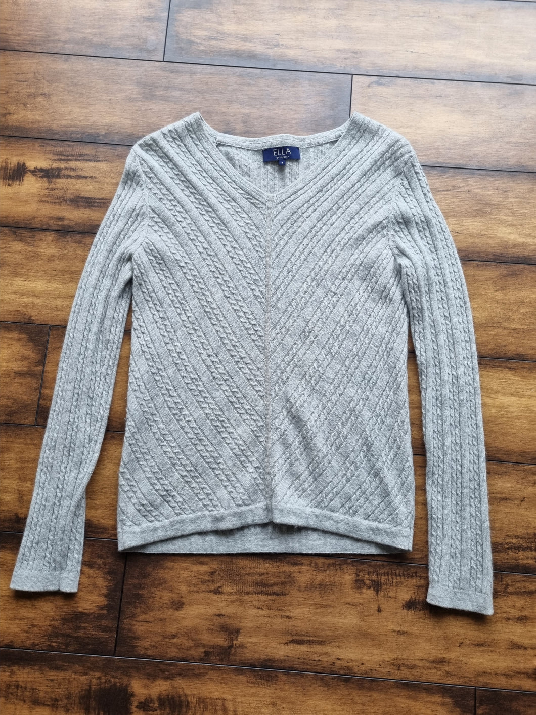 Ella by Viyella 100% Cashmere Cable Jumper S